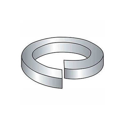 #8 Hi-Collar Split Lock Washer - .174/.167" I.D. - .047" Thick - Steel - Plain - Grade 2 - 100 Pk
