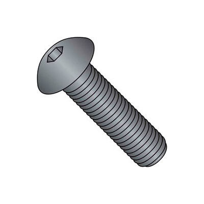 M4 x 0.7 x 12mm Button Socket Cap Screw - Steel - Black Oxide - DIN 125B - Class 10.9 - Pkg of 100
