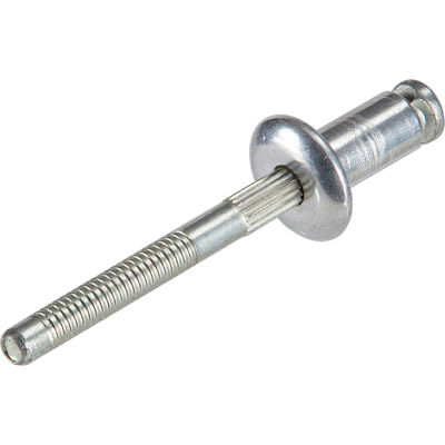 Structural T Rivet - 1/4 - .520 - .620 Grip Range - Aluminum/Steel - Pkg of 100