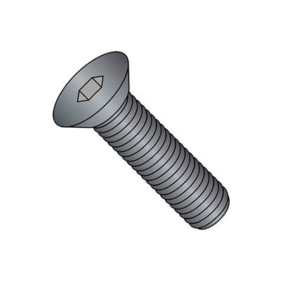 M4 x 0.7 x 16mm Flat Socket Cap Screw - Steel - Black Oxide - DIN 125B - Class 10.9 - Pkg of 100