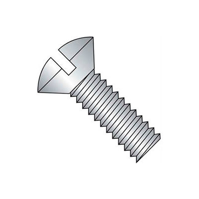 M5 x 0.8 x 8mm Machine Screw - Slotted Oval Head - Steel - Zinc DIN ...