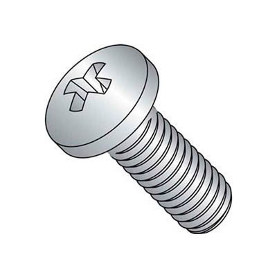 10-32 x 1/2" Machine Screw - Phillips Pan Head - Steel - Zinc Plated - Pkg of 100