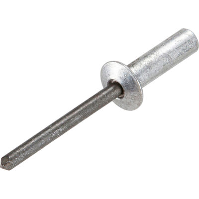 Pop Blind Rivet - 5/32 x 5-2 - Button Head - Closed End - Up to 1/8" Grip - Aluminum/Steel - 500 Pk