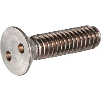 6-32 x 1/2" Tamper-Proof Security Spanner Machine Screw - Flat Head - 18-8 Stainless Steel - 100 Pk