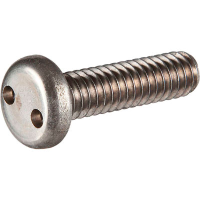 6-32 x 1/2" Tamper-Proof Security Spanner Machine Screw - Pan Head - 18-8 Stainless Steel - 100 Pk