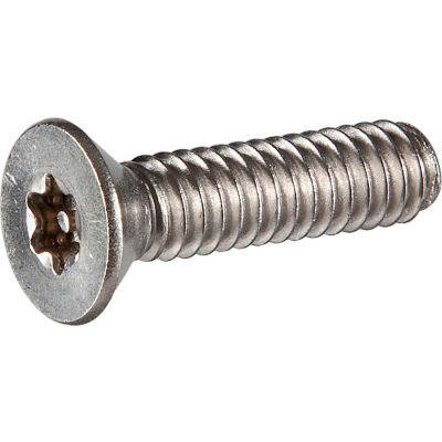 12-24 x 1/2" Security Machine Screw - Flat Undercut Torx Head - 18-8 Stainless Steel - 100 Pk
