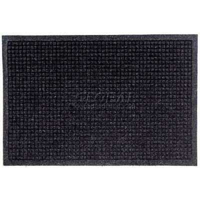 WaterHog® Entrance Mat Fashion Border 3/8" Thick 3' x 5' Charcoal