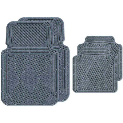 Waterhog Car Mats with Classic Pattern, Large, Bluestone, Full Set of 4 - 3902580002070