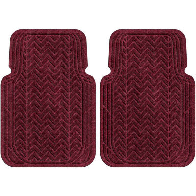 Waterhog Car Mats with Chevron Pattern, Large, Bordeaux, Front Set of 2 - 3904600001070