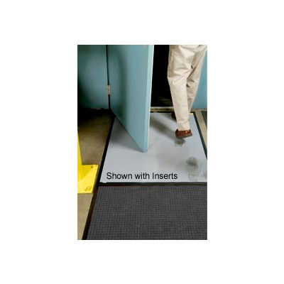 Clean Stride® Mat Rubber Frame w/Carpet 26.5" x 63.5" Charcoal