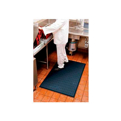 Complete Comfort Anti-Fatigue Mat w/Holes, 5/8" Thick, 3' x 10', Black