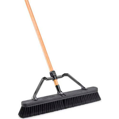 Libman Commercial 24" Smooth Surface Industrial Push Broom - 847 - Pkg Qty 4
