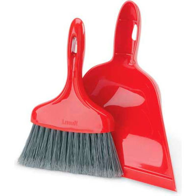 Libman Commercial Dust Pan With Whisk Broom - Red - 906 - Pkg Qty 6
