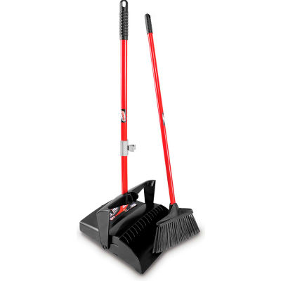 Libman Commercial Lobby Broom & Dust Pan Set - Open Lid - 919 - Pkg Qty 2