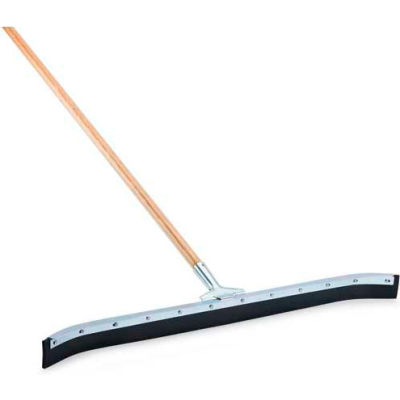 Libman Commercial Standard Duty Curved Floor Squeegee, Hard Rubber, 36" - 954 - Pkg Qty 6