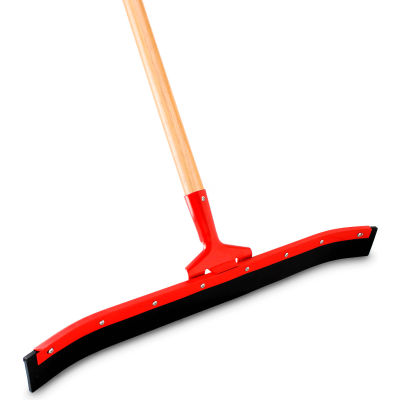 Libman Commercial Standard Duty Curved Floor Squeegee, Hard Rubber, 24" - Pkg Qty 6