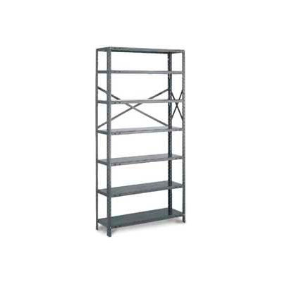 Tri-Boro T-Bolt Open Add-On, OAT99-3636-7, 36"W x 36"D x 99"H, 7 Shelves, 20 Ga., Dark Gray