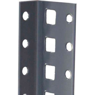 Tri-Boro Offset Angle Post 1" x 1-7/8" x 6'4"H - 1-1/2" O.C., Dark Gray