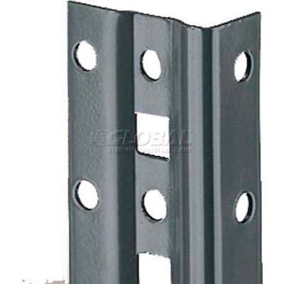 Tri-Boro Offset Angle Post 1" x 1-7/8" x 7'1"H, 1-1/2" O.C., Dark Gray