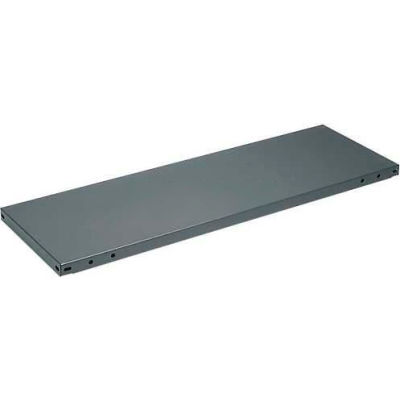 Tri-Boro Steel Flange Shelf 36"W x 24"D, 18 Gauge , 700 lb Capacity , Dark Gray