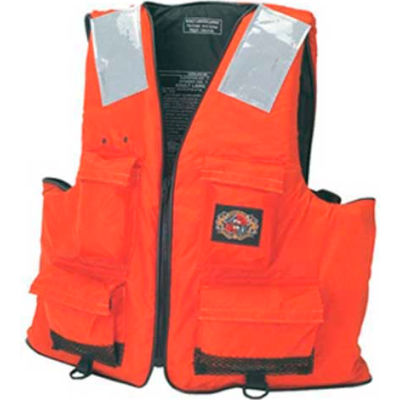Stearns® First Mate Life Vest, USCG Type III, Orange, Nylon, XL