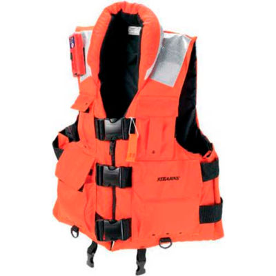 Stearns® SAR Flotation Vest, USCG Type III, Orange, Nylon, M | B1642736 ...