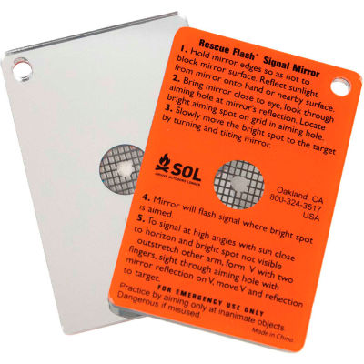 Survive Outdoors Longer® Rescue Flash Signal Mirror, 0140-1003