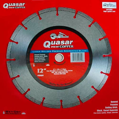 12" Quasar Speed-Kut 100 "Copper" Segmented Diamond Blade