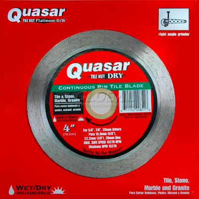 4" Quasar Tile-Kut Dry Continuos Rim Diamond Blade