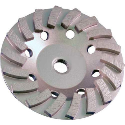 Edmar Abrasive Company 00866B Segmented Turbo Cup Grinding Wheel 4-1/2" x 5/8"-11 Diamond
