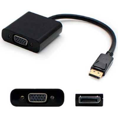AddOn® 8" Compatible DisplayPort Male to VGA Female Adapter, Black