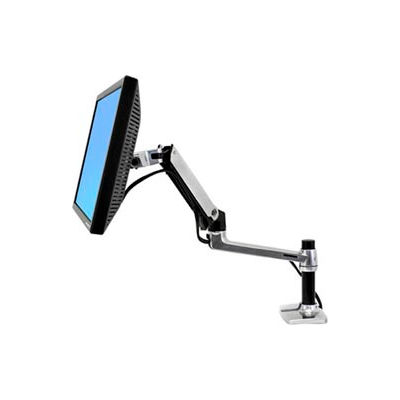 Ergotron® LX Desk Monitor Arm, Polished Aluminum