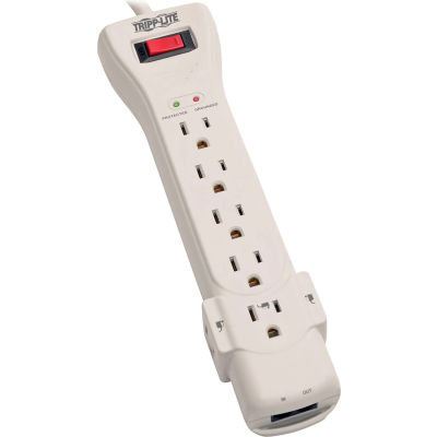SUPER7TEL Protect It! 7-Outlet Surge Protector, 7-ft. Cord, 2520 Joules, Fax/Modem Protection, RJ11