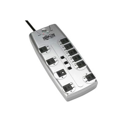 Tripp Lite TLP1008TEL Protect It! Surge Protector/Suppressor, 10 Outlets, 8' Cord, 2395 Joules