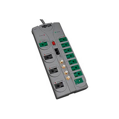 Tripp Lite TLP1210SATG Eco Home/Business Theater Surge Suppressor 12 Outlets 10' Cord 3600 Joules