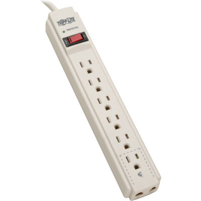 Tripp Lite TLP604TEL Protect It! Surge Protector/Suppressor, 6 Outlets, 4' Cord, 720 Joules