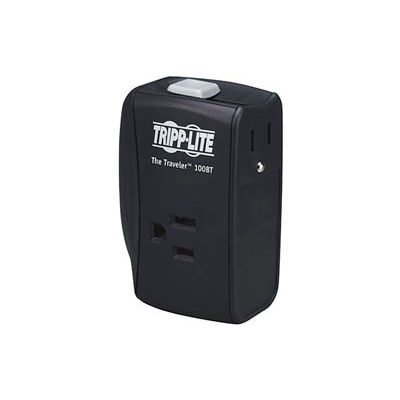 Tripp Lite TRAVELER100BT Traveler Surge Protector/Suppressor, 2 Outlets For Ethernet, 1050 Joules