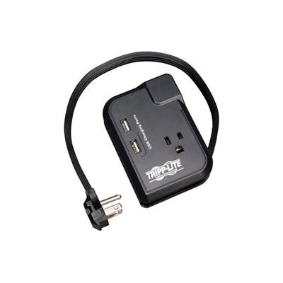 Tripp Lite TRAVELER3USB Traveler Surge Protector/Suppressor Protector w/3 Outlets, 2 USB, 540 Joules
