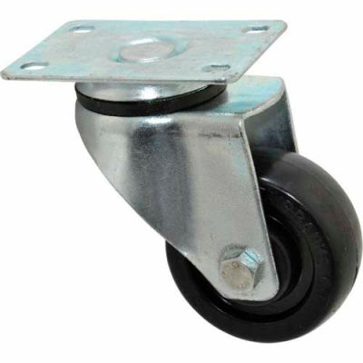 Fairbanks Light/Medium Duty Swivel Caster 03-3-HR - Solid Hard Rubber 3" Dia. - 250 Lb. Capacity