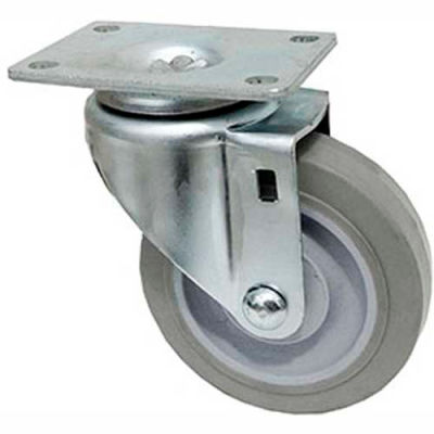 Fairbanks Regular Duty Swivel Caster 21-3-TPR - Thermoplastic Rubber 3" Dia. - 150 Lb. Capacity
