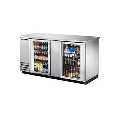 True® TBB-3G-S Back Bar Cooler 2 Section - 69-1/8"W X 27-3/4"D X 37"H