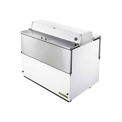 True® TMC-49-DS-SS-HC Mobile Milk Cooler 12 Crates Dual Sided - 49"W X 33-3/8"D