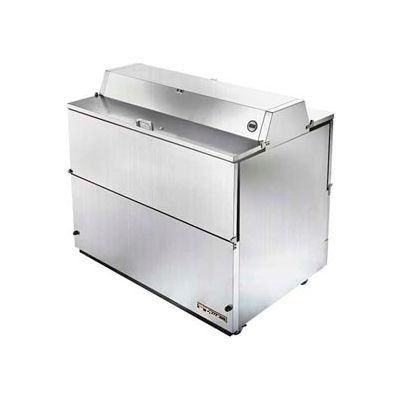 True® TMC-49-S-DS-SS-HC Mobile Milk Cooler 12 Crates Dual Sided - 49"W X 33-3/8"D