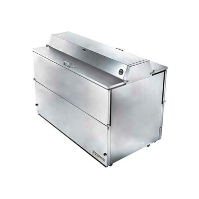 True® TMC-58-S-DS-SS-HC Mobile Milk Cooler 16 Crates Dual Sided - 58"W X 33-3/8"D