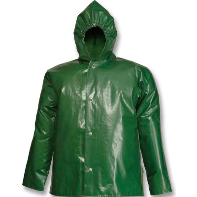 Tingley® J22168 Iron Eagle® Storm Fly Front Hooded Jacket, Green, Medium