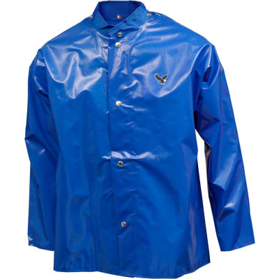 Tingley® J22201 Iron Eagle® Storm Fly Front Jacket, Blue, Hood Snaps, 3XL