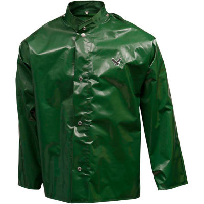 Tingley® J22208 Iron Eagle® Storm Fly Front Jacket, Green, Hood Snaps, Large