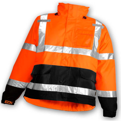 Tingley® J24129 Icon Jacket, Fluorescent Orange/Red/Black, 5XL