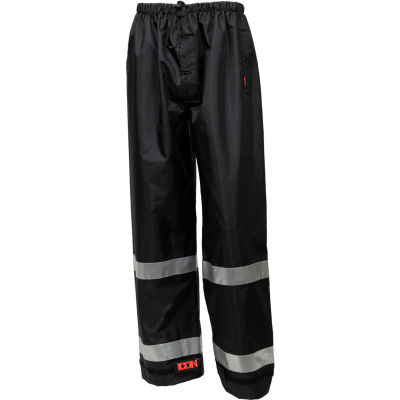 Tingley® Icon™ Waterproof Breathable Pants W/Silver Reflective Tape, Black, 2XL