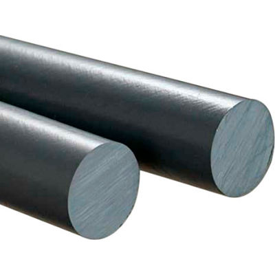 AIN Plastics PVC Plastic Rod Stock, 2-1/4 in. Dia. x 60 in. L, Grey